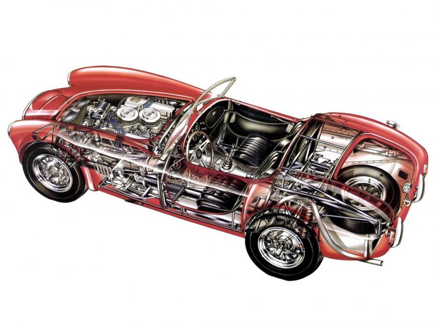 Схема AC Cobra (Mk I) 1962 года  (фото 2 из 13)